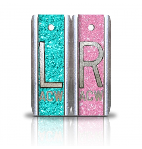 1 7/8" Height Elite Style Lead X Ray Markers, Mix & Match Glitter Color